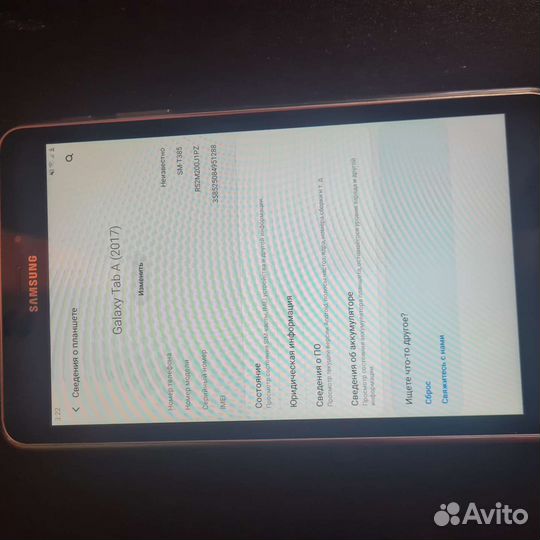 Планшет samsung galaxy tab a