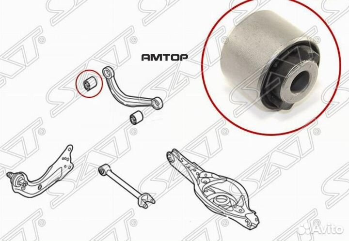 SAT ST-KD35-28-480 Сайлентблок заднего верхнего по