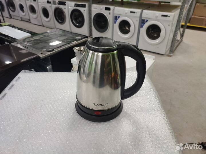 Новый Чайник Scarlett SC20A, серебристый