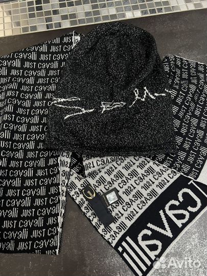 Шапка baldinini, шарф Roberto cavalli