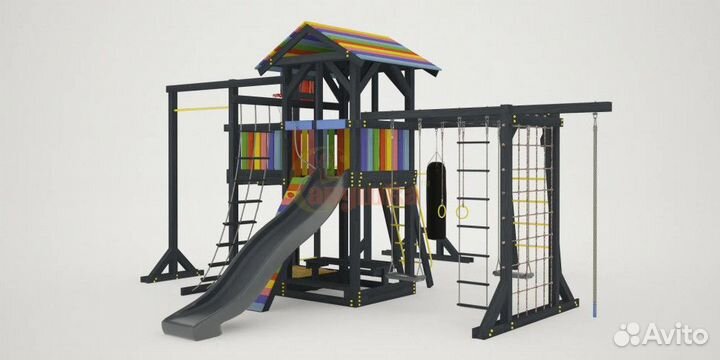 Детская площадка Савушка 2 (black edition)