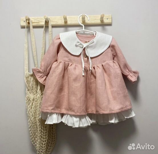 Платье льняное для девочки