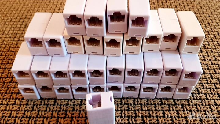 Соединитель интернет кабеля RJ45-RJ45 (8P8C) Cat5e