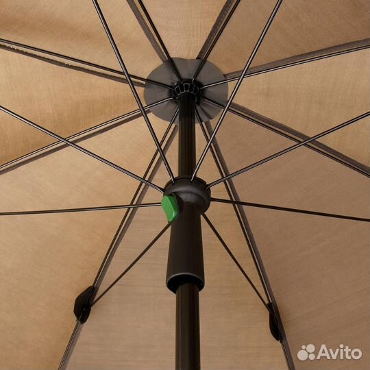 Зонт Nisus с тентом d 2,4м прямой закрытый