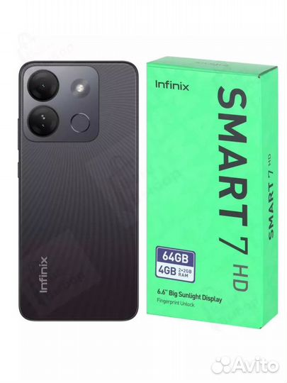 Infinix Smart 7 HD, 2/64 ГБ