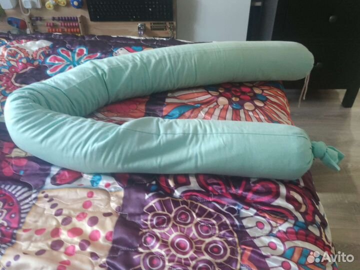 HoneyMammy Защитный валик в кроватку(бортик )