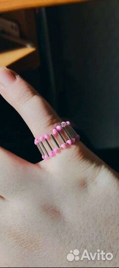 Кольцо из бисера