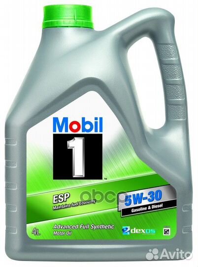 Mobil 1 ESP 5W30 (4L) масло мотор.синтAPI SN,A