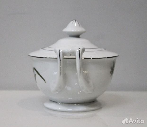Китайская фарфоровая сахарница винтаж