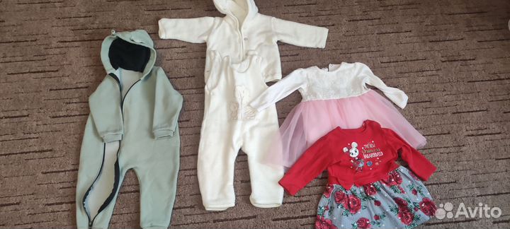 Детские вещи пакетом размер 80