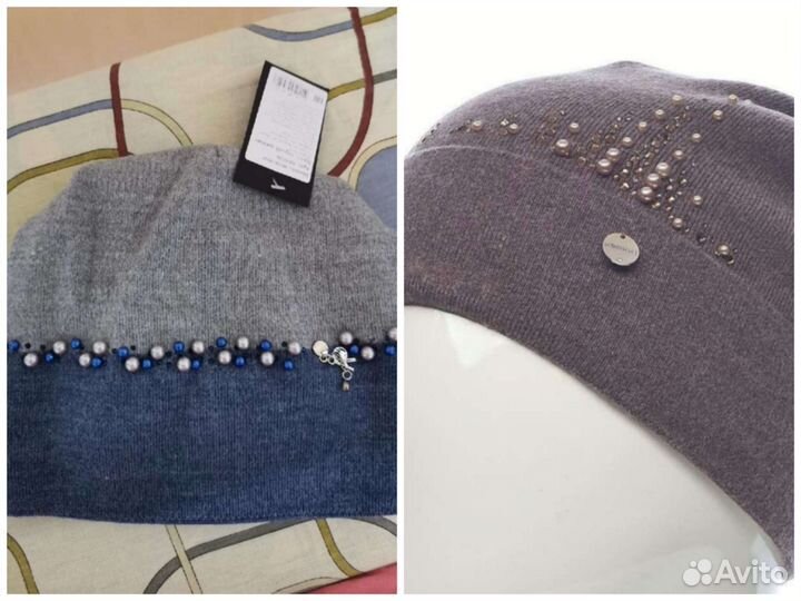 Шапки зимние, новые, 2шт
