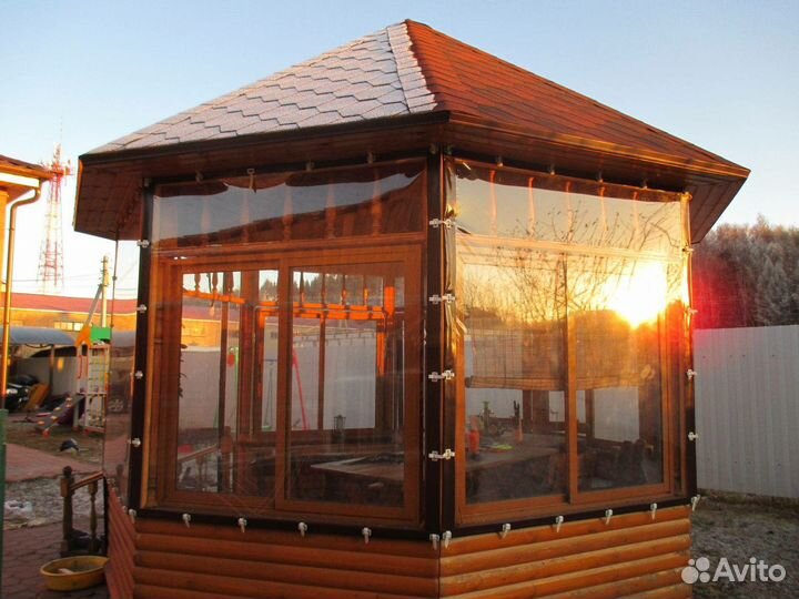 Мягкие окна для беседок, веранд