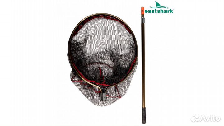 Подсак прорезиненый 60*60 см мет. ручка 1,9 м