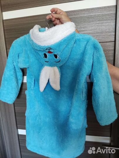 Детский махровый халат для мальчика 5/6 лет