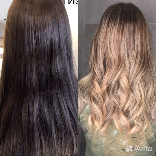 Сложные техники окрашивания, стрижки, однотон