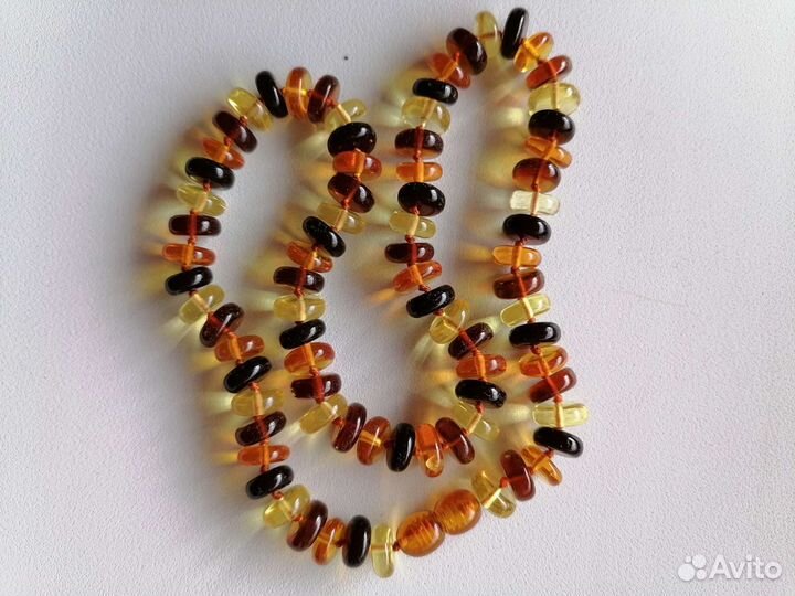 Бусы янтарь натуральный