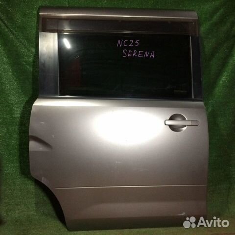 Дверь задняя правая Nissan Serena C25 Серая царапи