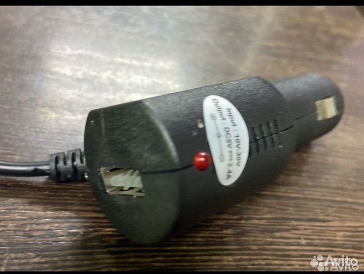 Адаптер питания в прикуриватель авто с USB