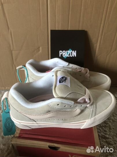 Кеды Vans Knu Skool Cream White Pink