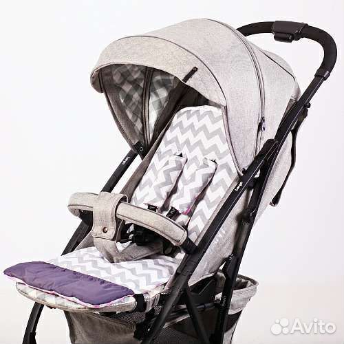 Матрас в коляску с прорезями для ремней