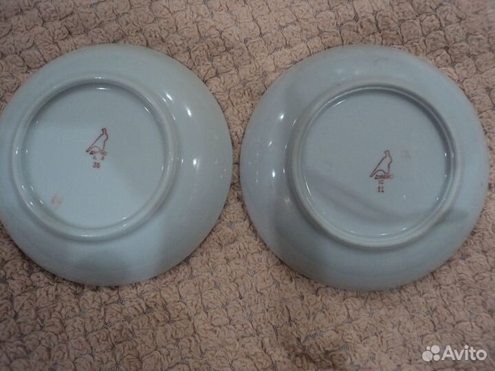 2 блюдца для коллекции Дулёво