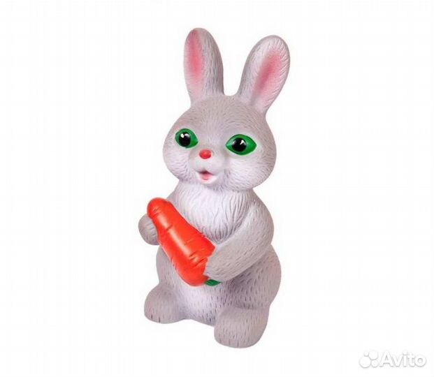 Заяц с морковкой 18 см Огонёк С-615