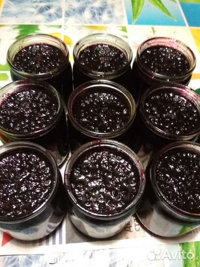 Черника топленая и варенье