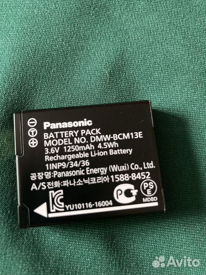 Аккумулятор на фототехнику Panasonic BCM13