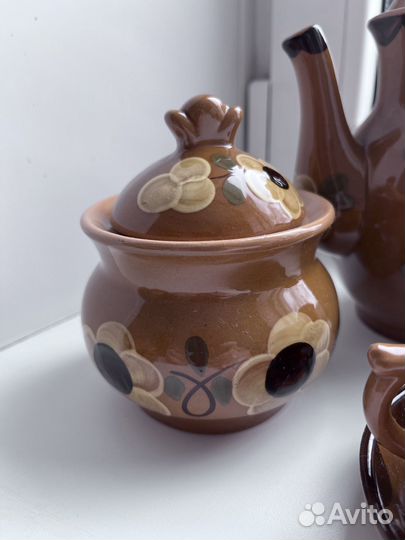 Сервиз кофейный глиняный