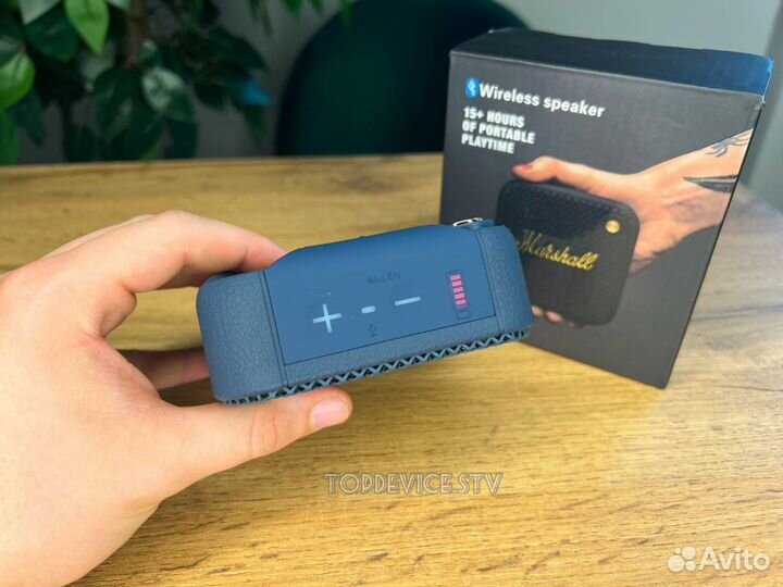 Беспроводная блютуз колонка marshal