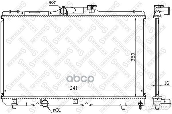10-25114-SX радиатор системы охлаждения Toyota