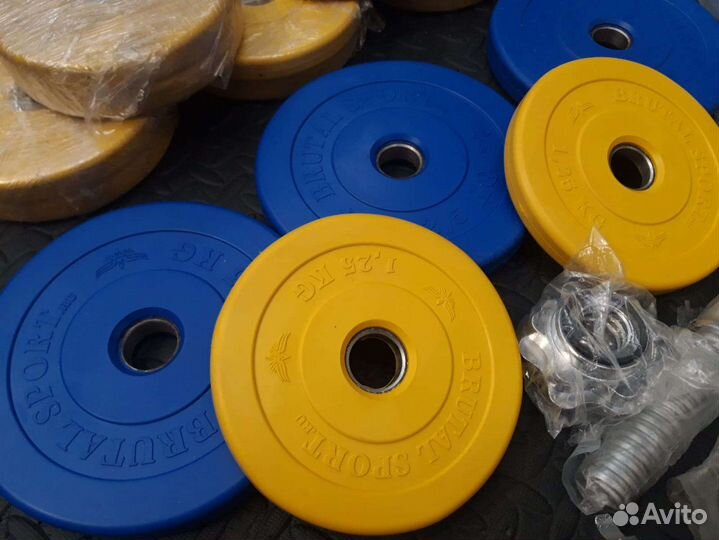 Штанга гриф блины гантели Brutal Sport