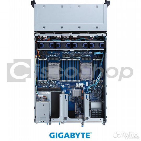 Платформа Gigabyte 2U R282-3C1, До двух процессоро