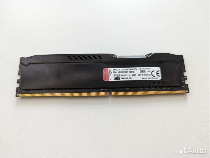 Оперативная память hyperx fury 8gb ddr4