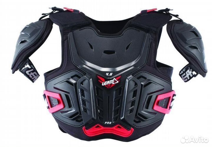 Leatt Chest Protector 4.5 Pro Junior Черно-красный