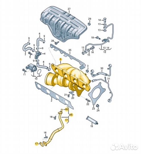 Б/У Турбокомпрессор (Турбина) В хорошем состоянии