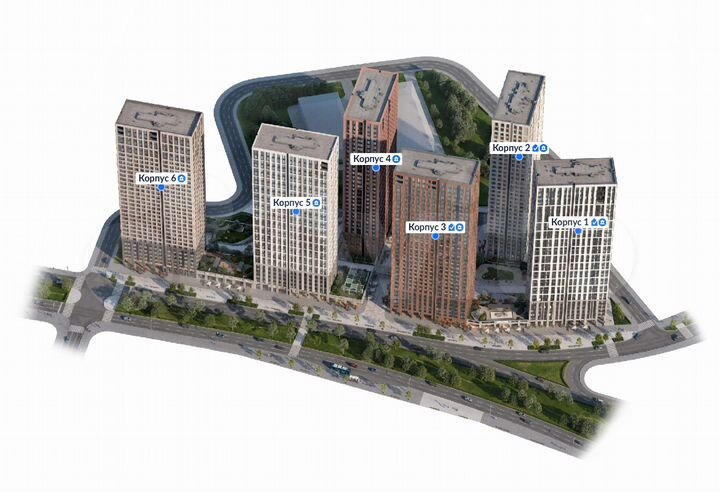 2-к. квартира, 59,2 м², 23/34 эт.