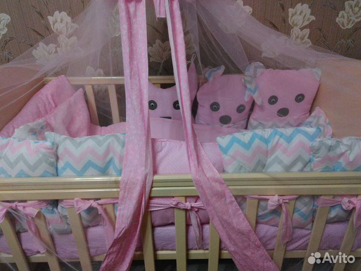 Бортики в кроватку
