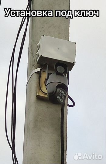 Камера видеонаблюдения уличная поворотная WiFi 4G