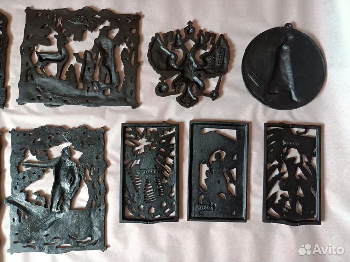 Коллекция Плакеток Настенное Панно Касли Чугун 12ш