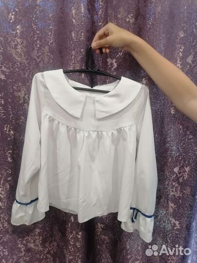 Блузка белая школьная 146
