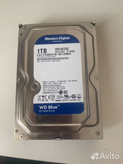 Жесткий диск wd blue 1tb