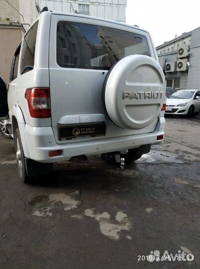 Фаркоп съемный квадрат UAZ Patriot 2015, 113 л.с