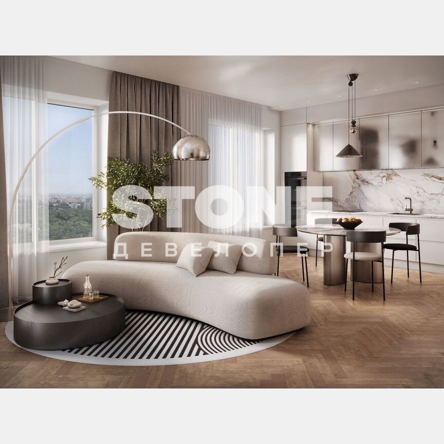 1-к. квартира, 49,6 м², 22/24 эт.