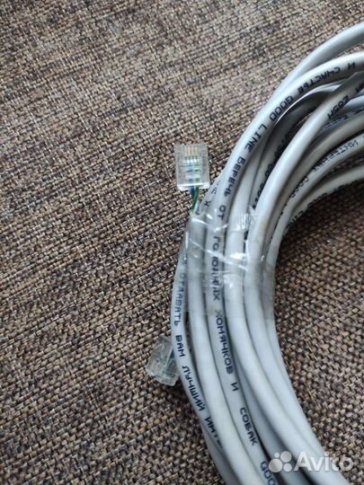 Интернет кабель, витая 4 пары, 2 пары