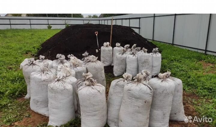 Торф низинный в мешках