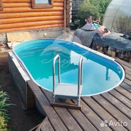 Бассейн лагуна овальный вкапываемый