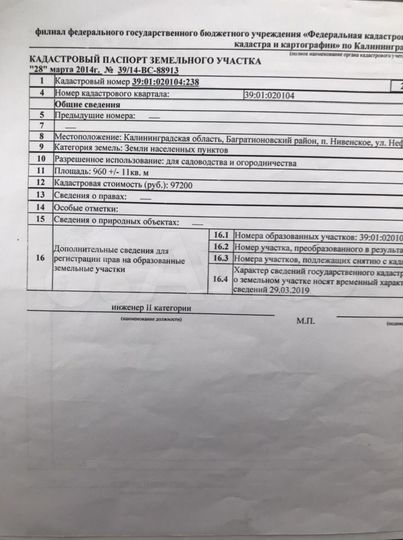 Участок 9,6 сот. (ИЖС)