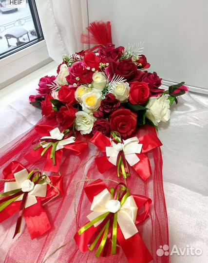 Украшения на свадебный авто