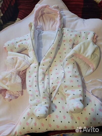 Конверт на выписку для девочки зима